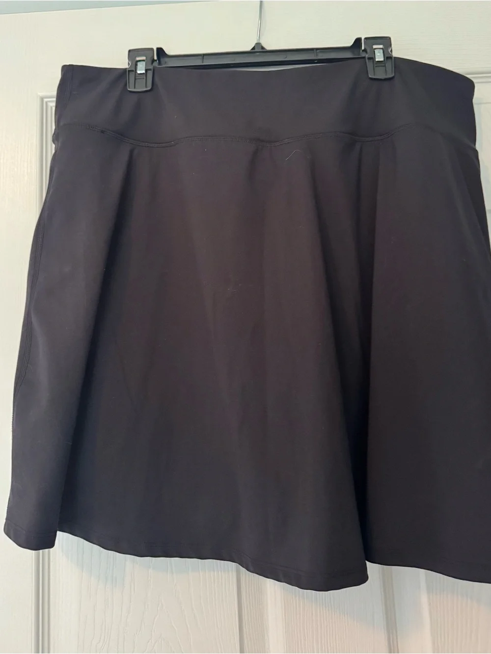Classic Black A-Line Skort